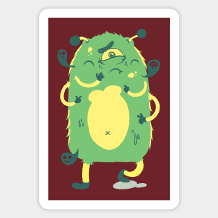 Plankton monster green Sticker